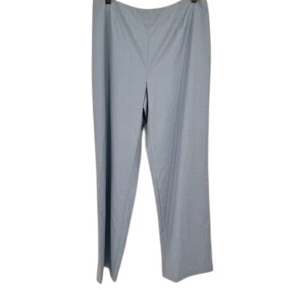 Due Per Due Womens Light Blue Dress Pants side zip lined Size 10 - Picture 1 of 12